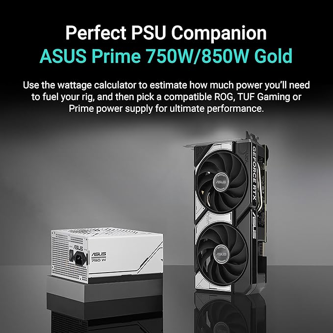 ASUS Prime GeForce RTX™ 5070 OC Edition 12GB GDDR7 Gaming Graphics Card (PCIe 5.0, DLSS 4, HDMI 2.1b, 3x DisplayPort 2.1b, 2.5-Slot, SFF Ready, Blackwell Architecture)