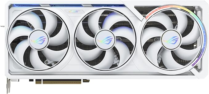 ASUS ROG Astral GeForce RTX™ 5090 OC Edition White 32GB GDDR7 Gaming Graphics Card (PCIe 5.0, DLSS 4, 2x HDMI 2.1b, 3x DisplayPort 2.1b, 3.8-Slot, Quad Fan, Vapor Chamber)