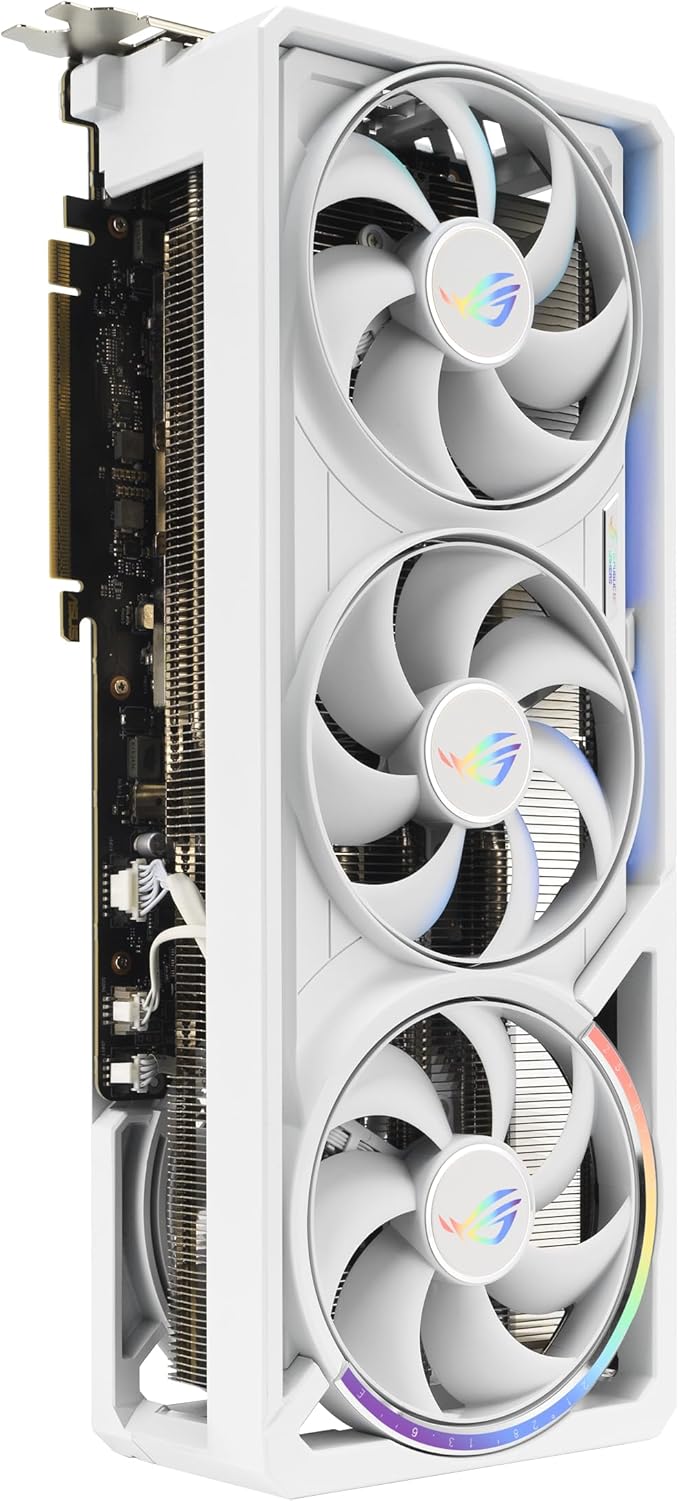 ASUS ROG Astral GeForce RTX™ 5090 OC Edition White 32GB GDDR7 Gaming Graphics Card (PCIe 5.0, DLSS 4, 2x HDMI 2.1b, 3x DisplayPort 2.1b, 3.8-Slot, Quad Fan, Vapor Chamber)