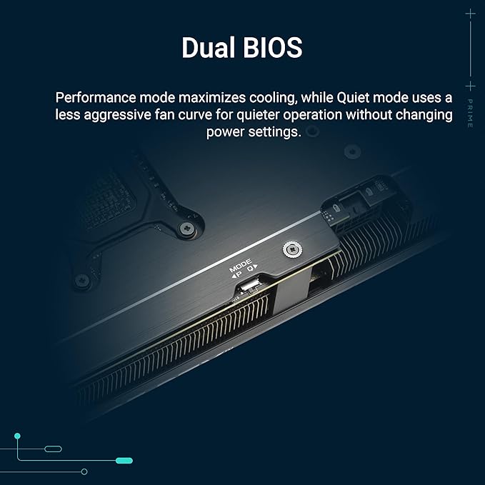 ASUS Prime GeForce RTX™ 5070 OC Edition 12GB GDDR7 Gaming Graphics Card (PCIe 5.0, DLSS 4, HDMI 2.1b, 3x DisplayPort 2.1b, 2.5-Slot, SFF Ready, Dual BIOS, Axial-tech Fans)