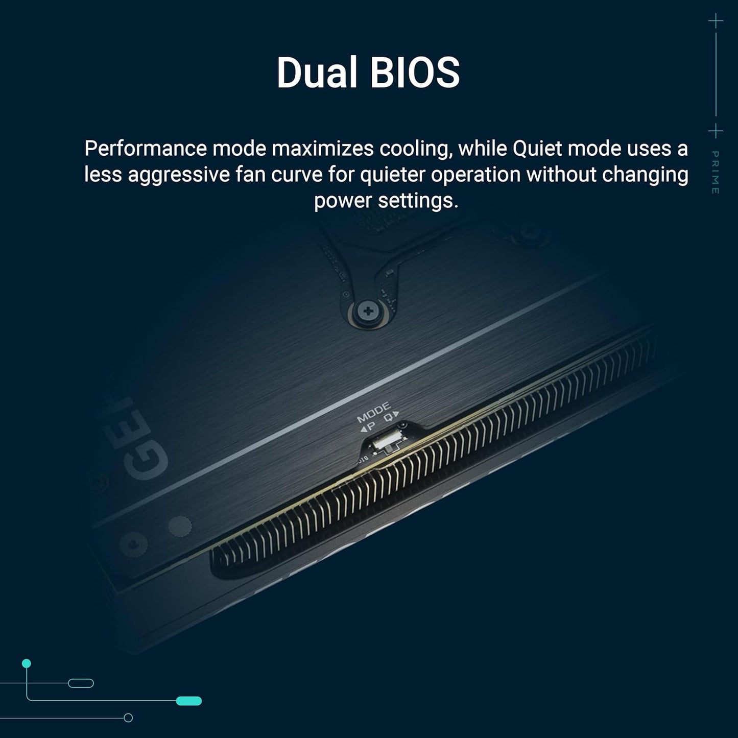 ASUS Prime GeForce RTX™ 5070 Ti OC Edition 16GB GDDR7 Gaming Graphics Card (PCIe 5.0, DLSS 4, HDMI 2.1b, 3x DisplayPort 2.1b, 2.5-Slot, SFF Ready, Dual BIOS, Axial-tech Fans)