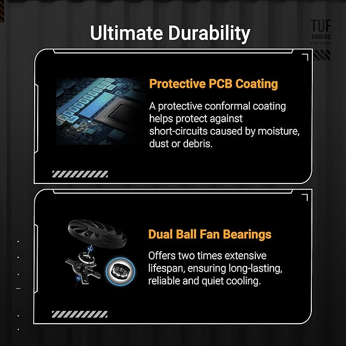 ASUS TUF Gaming GeForce RTX™ 5060 Ti OC Edition 16GB GDDR7 Gaming Graphics Card (PCIe 5.0, DLSS 4, HDMI 2.1b, 3x DisplayPort 2.1b, 3.1-Slot, Military-grade Components)