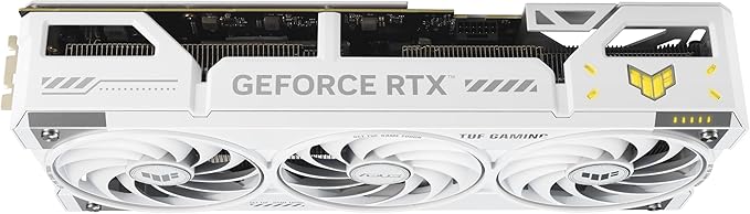 ASUS TUF Gaming GeForce RTX™ 5070 Ti BTF OC Edition White 16GB GDDR7 Gaming Graphics Card (PCIe 5.0, DLSS 4, HDMI 2.1b, 3x DisplayPort 2.1b, 3.1-Slot, Triple Fan, Military-grade, White)