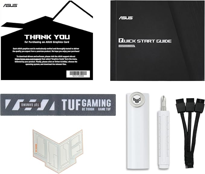 ASUS TUF Gaming GeForce RTX™ 5070 Ti BTF OC Edition White 16GB GDDR7 Gaming Graphics Card (PCIe 5.0, DLSS 4, HDMI 2.1b, 3x DisplayPort 2.1b, 3.1-Slot, Triple Fan, Military-grade, White)