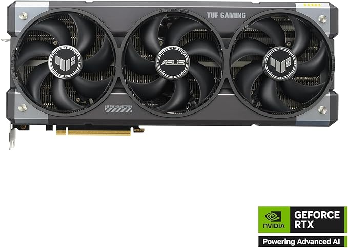 ASUS TUF Gaming GeForce RTX™ 5090 OC Edition 32GB GDDR7 Gaming Graphics Card (PCIe 5.0, HDMI 2.1b, 3x DisplayPort 2.1b, 3.6-Slot, Vapor Chamber, Military-grade, Axial-tech Fans)