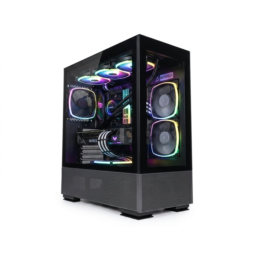 Emarat Gamers Gaming PC – Intel Core Ultra 5 245KF, ASUS RTX 5060 8GB OC, 16GB DDR5 6000MHz, 1TB NVMe SSD, 700W PSU, Montech Sky Two