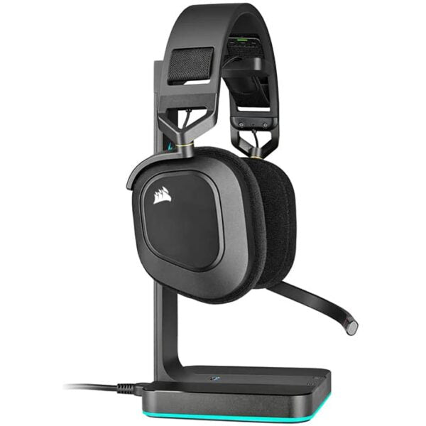 CORSAIR HS80 RGB WIRELESS Premium Gaming Headset with Spatial Audio Carbon