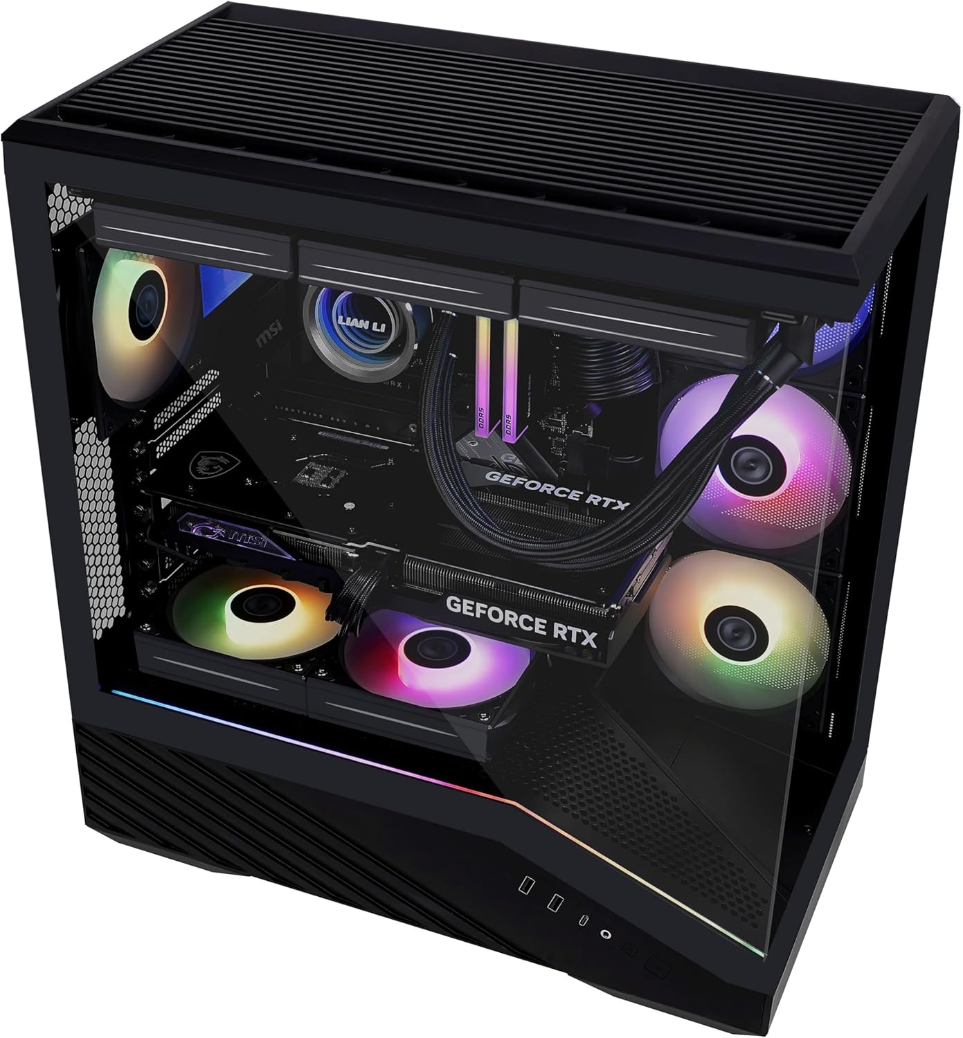 Emarat Gamers Gaming PC – i5‑14400F, RTX 5060 Ti 16GB, 16GB DDR5 6000MHz, 1TB NVMe SSD, Wi‑Fi, 240mm Liquid Cooler, Lian Li Case