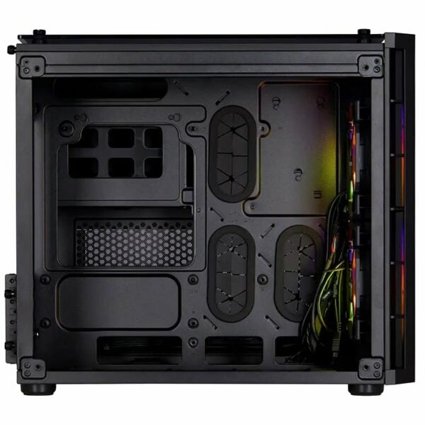 Corsair Crystal Series 280X RGB Tempered Glass Micro ATX Case, Black