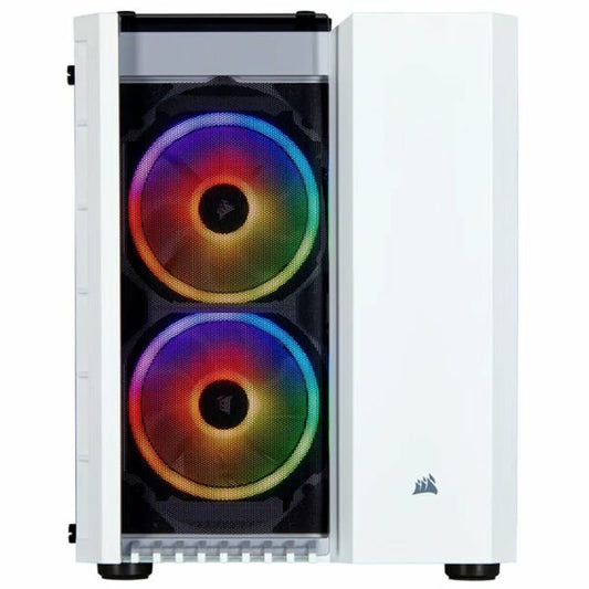 Corsair Crystal Series 280X RGB Tempered Glass Micro ATX Case, White