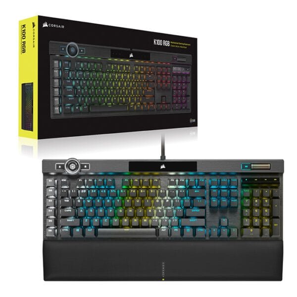 CORSAIR K100 RGB Mechanical Gaming Keyboard — CHERRY® MX Speed — Black