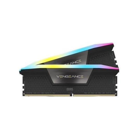 Corsair VENGEANCE RGB 64GB (2x32GB) DDR5‑6600 CL32 Desktop Memory Kit – Black – Intel XMP 3.0 – CMH64GX5M2B6600C32