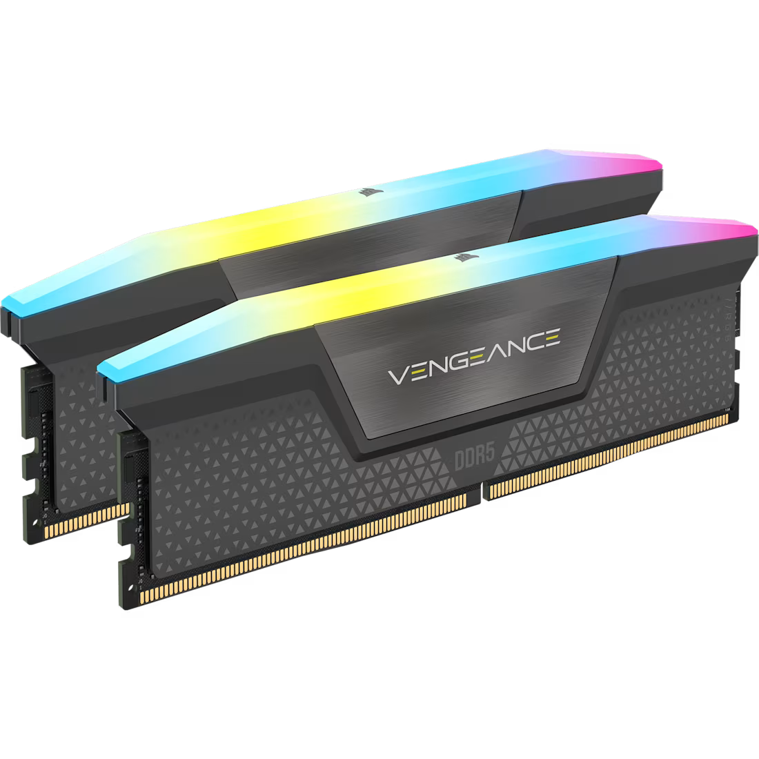 Corsair VENGEANCE RGB 96GB (2x48GB) DDR5‑6000 CL36 Desktop Memory Kit – Grey – AMD EXPO & Intel XMP – CMH96GX5M2E6000Z36
