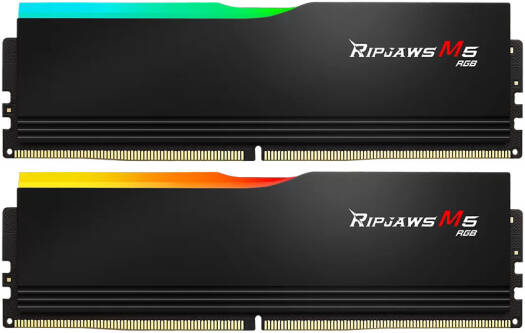 G.SKILL Ripjaws M5 RGB 32GB (2x16GB) DDR5‑5600 CL30 Desktop Memory Kit – Intel XMP – Matte
