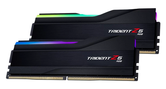 G.SKILL Trident Z5 RGB 64GB (2x32GB) DDR5‑6000 CL30 Desktop Memory Kit – Black – Intel XMP 3.0