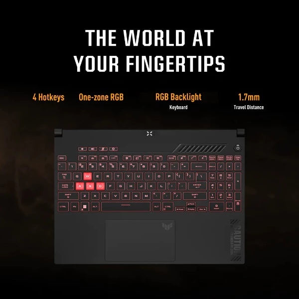 ASUS TUF GAMING A15 FA507XI-LP018W | AMD Ryzen9 7940HS, 16GB RAM, 1TB SSD, 8GB NVIDIA RTX 4070, 15.6"FHD 144Hz, Win11 Home, Eng-Arab K/B, Gray