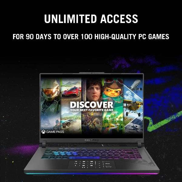 Asus ROG strix G16, Intel Core i7, 16GB RAM, 16-inch, Windows 11 Home, G614JI-N4091W - Eclipse Gray