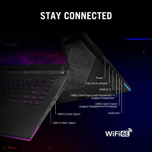 ASUS ROG STRIX SCAR 16 G634JZ-NM063W | Core i9 13980HX, 32GB RAM, 2TB SSD, 16" WQXGA(2560x1600) 240Hz, 12GB NVIDIA RTX 4080, Win11 Home, Eng-Arb K/B, Black +Backpack