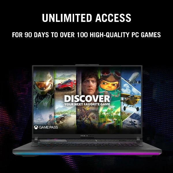ASUS ROG STRIX SCAR 16 G634JZ-NM063W | Core i9 13980HX, 32GB RAM, 2TB SSD, 16" WQXGA(2560x1600) 240Hz, 12GB NVIDIA RTX 4080, Win11 Home, Eng-Arb K/B, Black +Backpack