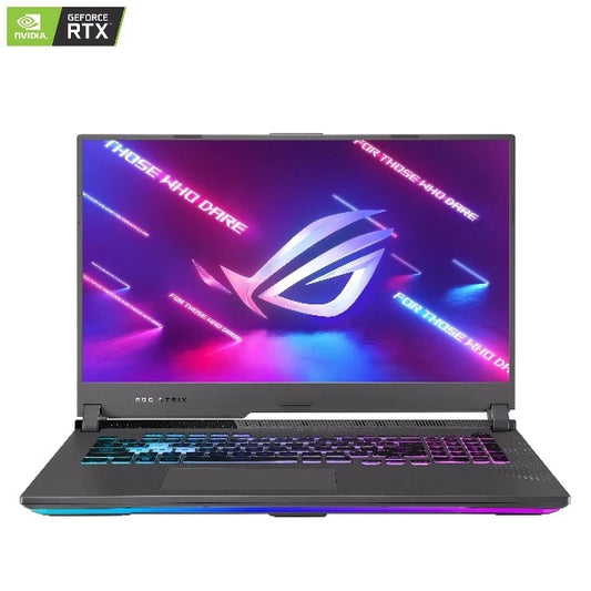 ASUS ROG STRIX G713RC-HX040W | AMD Ryzen R7 6800HS 3.20Ghz, 16GB RAM, 1TB SSD, 4GB NVIDIA GeForce RTX 3050, 17.3" FHD 144Hz Display, Wireless, Bluetooth, Windows 11 Home, Eng-Arabic Keyboard, Grey Color, 2 Years ASUS Warranty.
