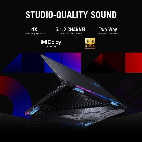 ASUS ROG STRIX SCAR 18 G834JY-N6064W | Core i9 13980HX, 32GB RAM, 2TB SSD, 18" WQXGA(2560x1600) 240Hz, 16GB NVIDIA RTX 4090, Win11 Home, Eng-Arb K/B, Black +Backpack