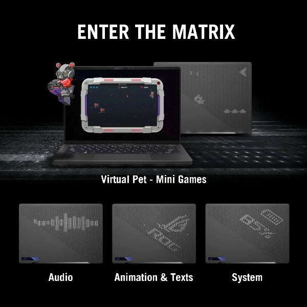 ASUS ROG ZEPHYRUS G14 GA402RJ-L8170W | AMD RYZEN R7 6800HS 3.2Ghz, 16GB RAM, 1TB SSD, 14" QHD+ 120HZ, 8GB AMD RX6700S, Wireless, Bluetooth, Camera, Win 11 Home, Eng- Arab Keyboard, 2 Years ASUS Warranty.