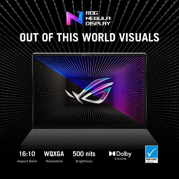ASUS ROG ZEPHYRUS G14 GA402RJ-L8170W | AMD RYZEN R7 6800HS 3.2Ghz, 16GB RAM, 1TB SSD, 14" QHD+ 120HZ, 8GB AMD RX6700S, Wireless, Bluetooth, Camera, Win 11 Home, Eng- Arab Keyboard, 2 Years ASUS Warranty.