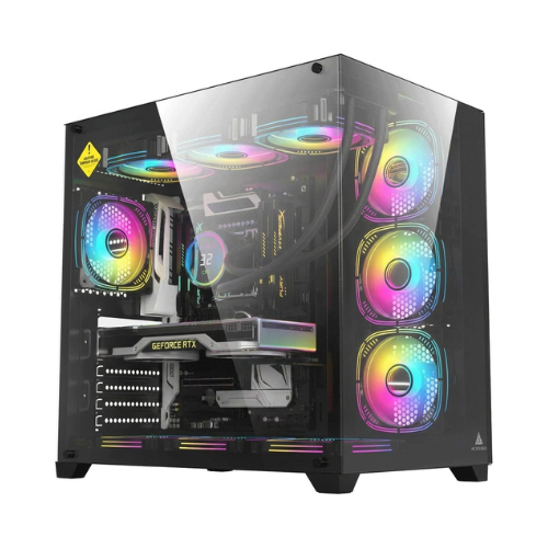 Emarat Gamers Gaming PC – Intel Core i7‑14700K, ASUS RTX 5070 Ti 16GB OC, 32GB DDR5 6000MHz, 1TB NVMe SSD, 850W Gold, 360mm Liquid, Mercury R425 Pro