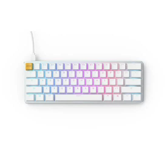 Glorious GMMK RGB Compact Mechanical Keyboard White Ice