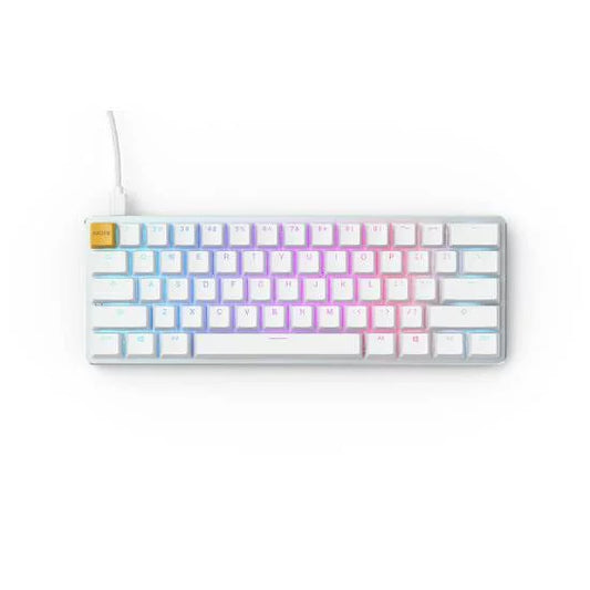 Glorious GMMK RGB Compact Mechanical Keyboard White Ice