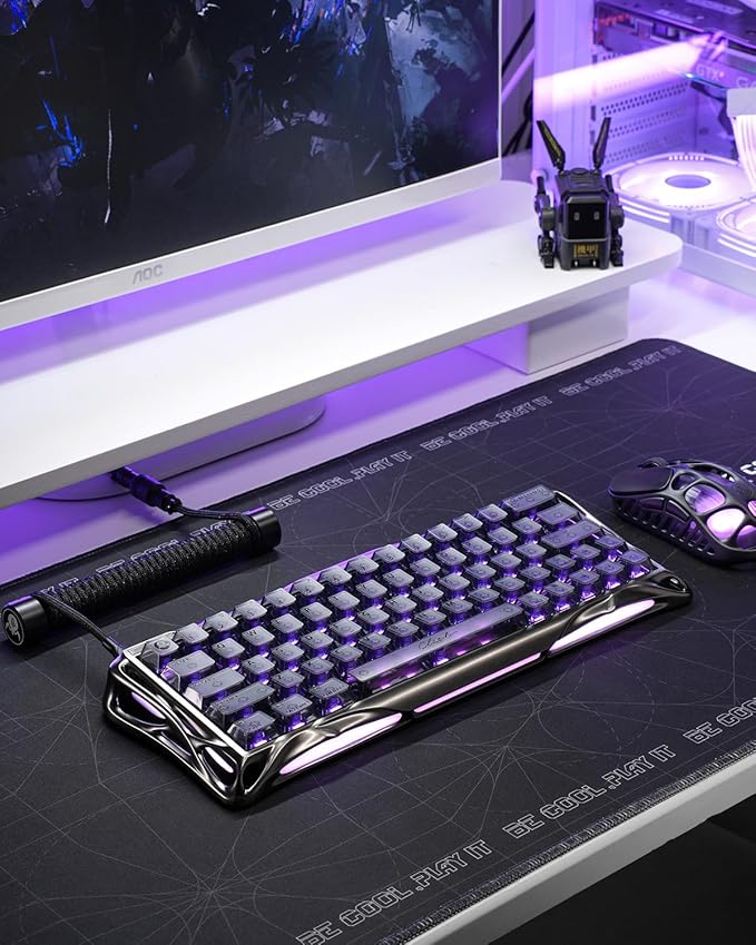GravaStar Mercury V60 Pro 60% Hall Effect Magnetic Switch Gaming Keyboard - GunMetal