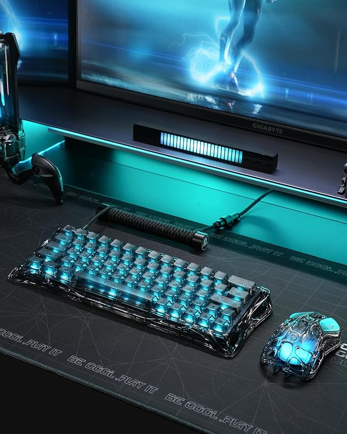 GravaStar Mercury V60 60% Hall Effect Magnetic Switch Gaming Keyboard - Onyx Crystal