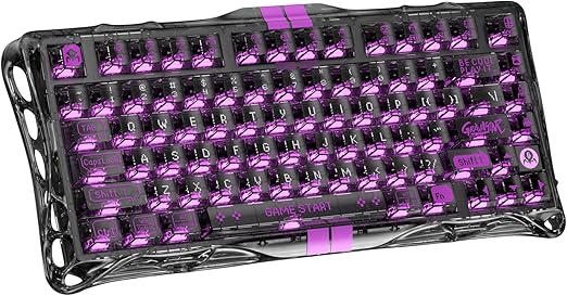 GravaStar Mercury V75 Lite 75% Hall Effect Magnetic Switch Gaming Keyboard - Transparent Black