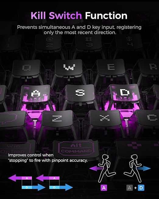 GravaStar Mercury V75 Lite 75% Hall Effect Magnetic Switch Gaming Keyboard - Transparent Black