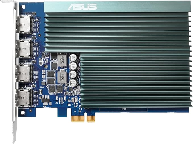 ASUS GeForce® GT 730 Graphics Card (PCIe 2.0, 2GB GDDR5, 4x HDMI, Single-Slot, Passive Cooling)