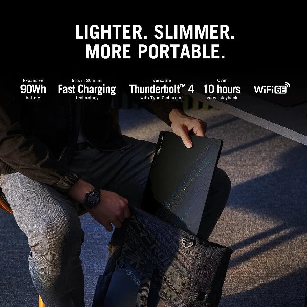 ASUS ROG ZEPHYRUS M16 GU603ZE-LS035W | Intel Core i7 12700H 2.3Ghz, 16GB RAM, 1TB SSD, 16.0" WUXGA 165HZ, 4GB NVIDIA Geforce RTX 3050TI, Wireless, Bluetooth, Camera, Win 11 Home, Eng- Arab Keyboard, 2 Years ASUS Warranty.