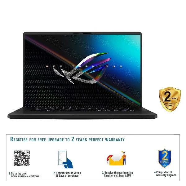 ASUS ROG ZEPHYRUS M16 GU603ZM-LS047W | Intel Core i7 12700H 2.3Ghz, 16GB RAM, 1TB SSD, 16.0" WUXGA 165HZ, 6GB NVIDIA Geforce RTX 3060, Wireless, Bluetooth, Camera, Win 11 Home, Eng- Arab Keyboard, Asus Backpack, 2 Years ASUS Warranty.