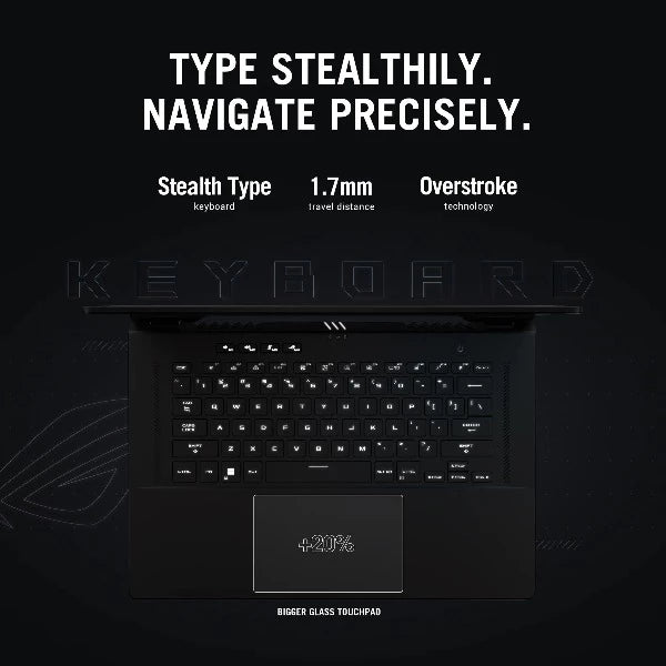 ASUS ROG ZEPHYRUS M16 GU603ZM-LS047W | Intel Core i7 12700H 2.3Ghz, 16GB RAM, 1TB SSD, 16.0" WUXGA 165HZ, 6GB NVIDIA Geforce RTX 3060, Wireless, Bluetooth, Camera, Win 11 Home, Eng- Arab Keyboard, Asus Backpack, 2 Years ASUS Warranty.