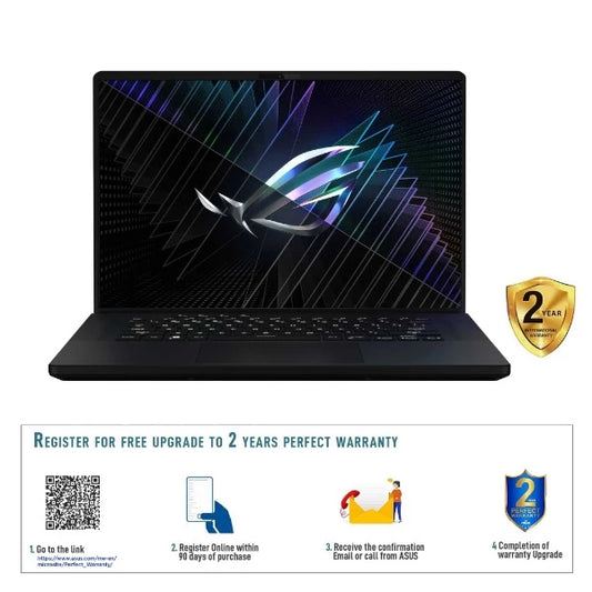 ASUS ROG ZEPHYRUS M16- GU604VZ-N4055W | Core i9 13900H, 32GB RAM, 1TB SSD, 16" WQXGA(2560x1600) 240Hz, 12GB NVIDIA RTX 4080, Win11 Home, Eng-Arb K/B, Black +Backpack