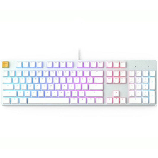 Glorious GMMK RGB  Full Size Mechanical Keyboard White Ice
