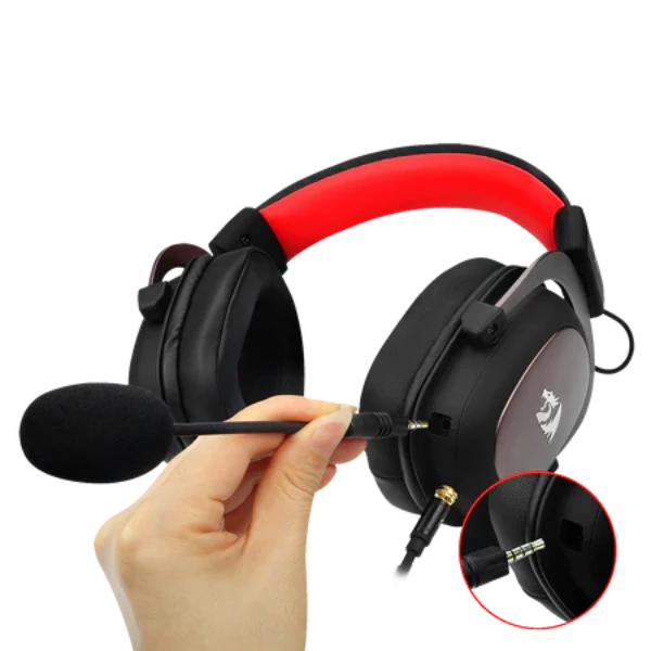 Redragon H510 Zeus Wired Gaming Headset, 7.1 Surround, Detachable Microphone