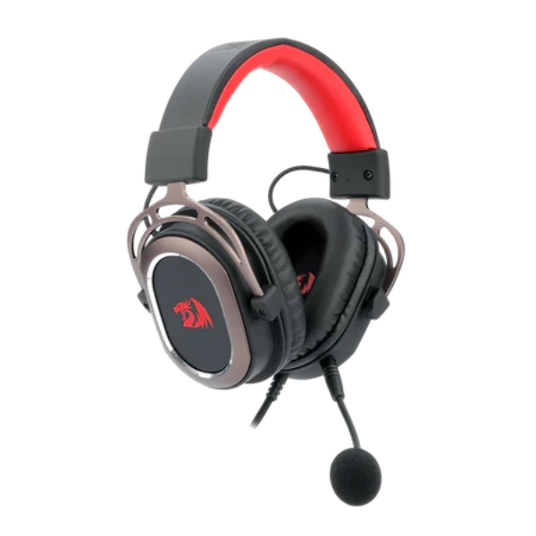 Redragon H710 Helios Wired Gaming Headset - 7.1 Surround Sound - Memory Foam Ear Pads - 50MM Drivers - Detachable Microphone - Multi Platform Headphone - Works with PC/PS4/Switch