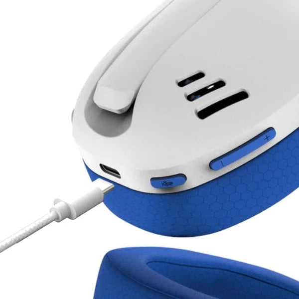 Redragon IRE Pro Ultra-Light Wireless Gaming Headset ,White/Blue