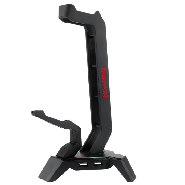 Redragon SCEPTER ELITE HA311 RGB Headphones Stand with 4 USB 2.0 HUB Ports & Mouse Bungee