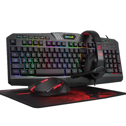 Redragon 4in1 combo: K503A-RGB+M601+H120+P016,with adapter