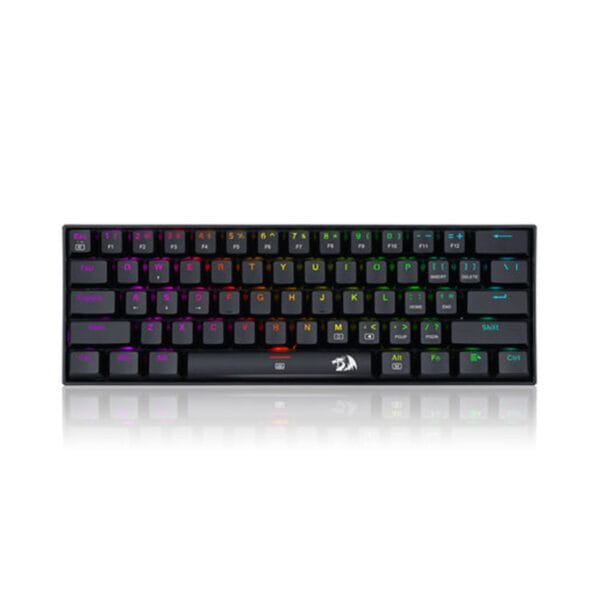 Redragon K630RGB Gaming Mechanical Keyboard 61 Keys Compact Mechanical Keyboard, Pro Driver Support