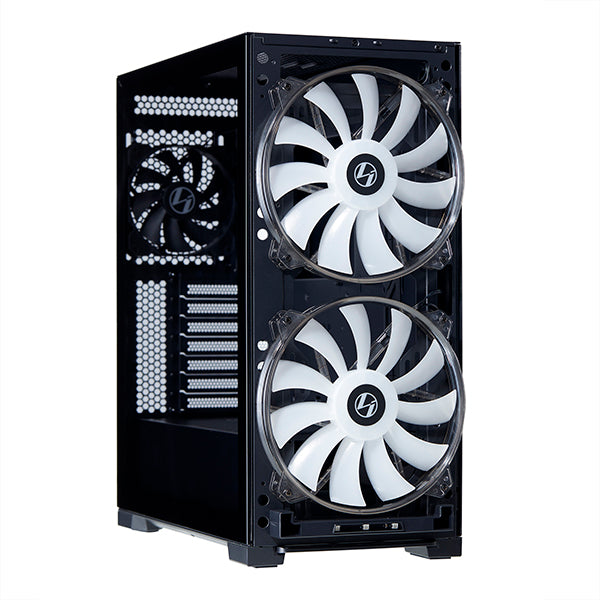 Lian Li LANCOOL II MESH RGB Black, ATX Glass Case, 3x included 1 20mm 3 PIN 1300 RPM ARGB fans