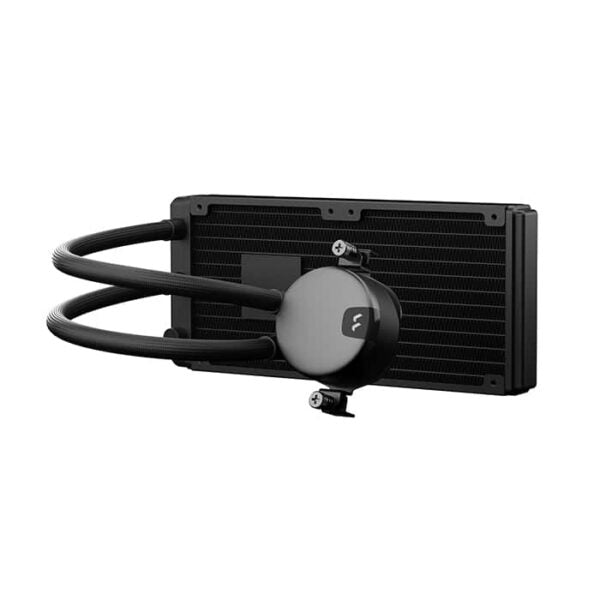Fractal Design Lumen S24 V2 RGB 240mm Liquid CPU Cooler, 2x Aspect 12 RGB PWM Fans, 400mm Tube, 90° Intervals, Pre-Applied Thermal Paste, 6 ARGB LEDs, Support LGA 1700/AM5, Black
