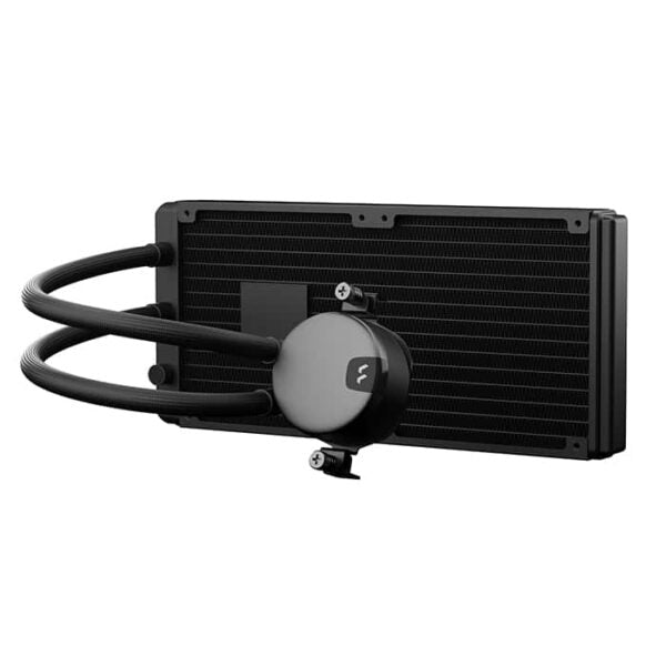 Fractal Design Lumen S28 V2 RGB AIO Liquid CPU Cooler, LGA1700 & AM5 Support, Copper Cold Plate, Aluminum Fins, Six ARGB LEDs 2x 120mm Fan, 500–1700 RPM, 20-78 CFM Airflow, Black
