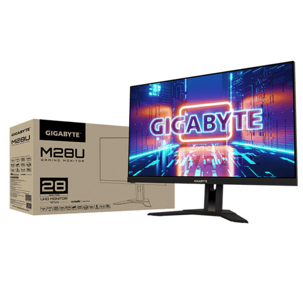 Gigabyte M28U 28 Inch SS IPS 4K/UHD (3840 x 2160) 144Hz FreeSync Premium Pro Gaming Monitor
